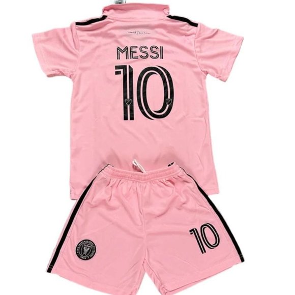 Messi Inter Miami Home Kids Soccer Set - Picture 1 of 4